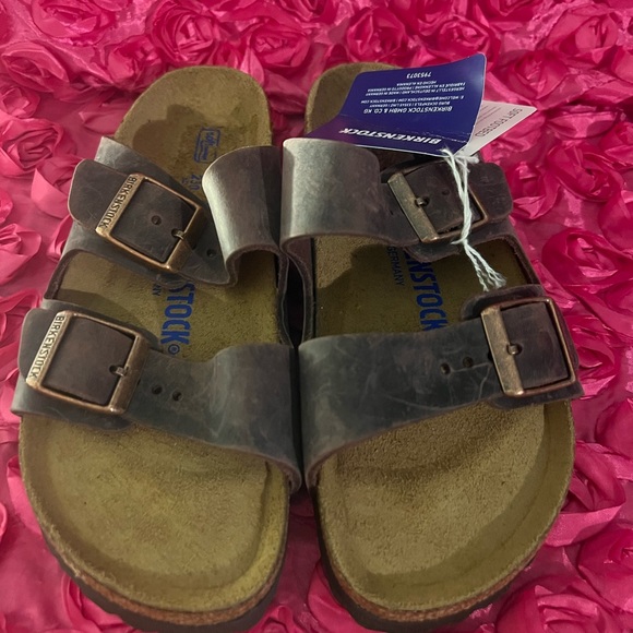 Arizona Oiled Leather Footbed Sandals - Picture 7 of 7